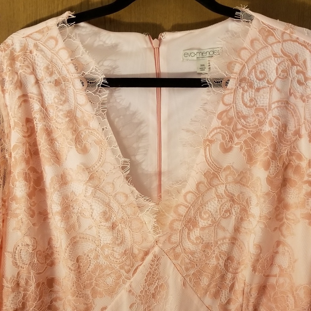 New York and Company Sz. XXL Pale Pink Lace Dress